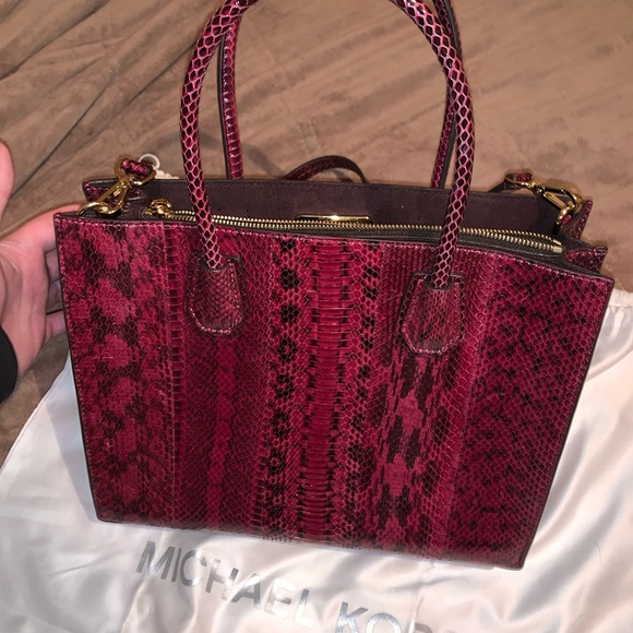 Authentic Michael Kors snakeskin bag - Picture 2 of 3